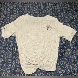 VS PINK Front Twist “It’s All Good” Short Tee